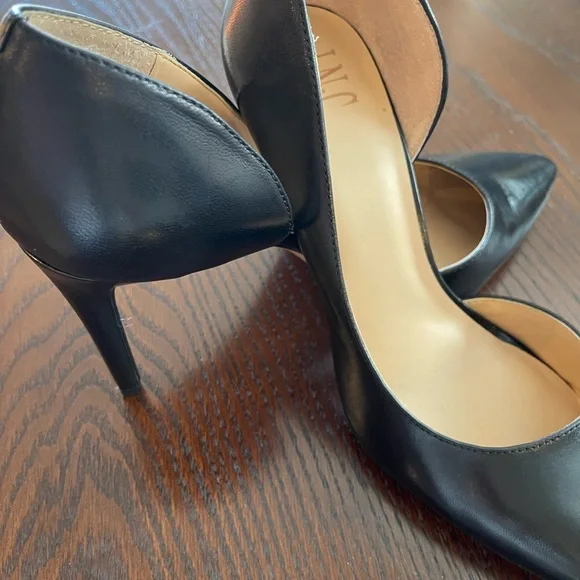 Elegant Black Leather Women's 4” Heels - Picture 3 of 7